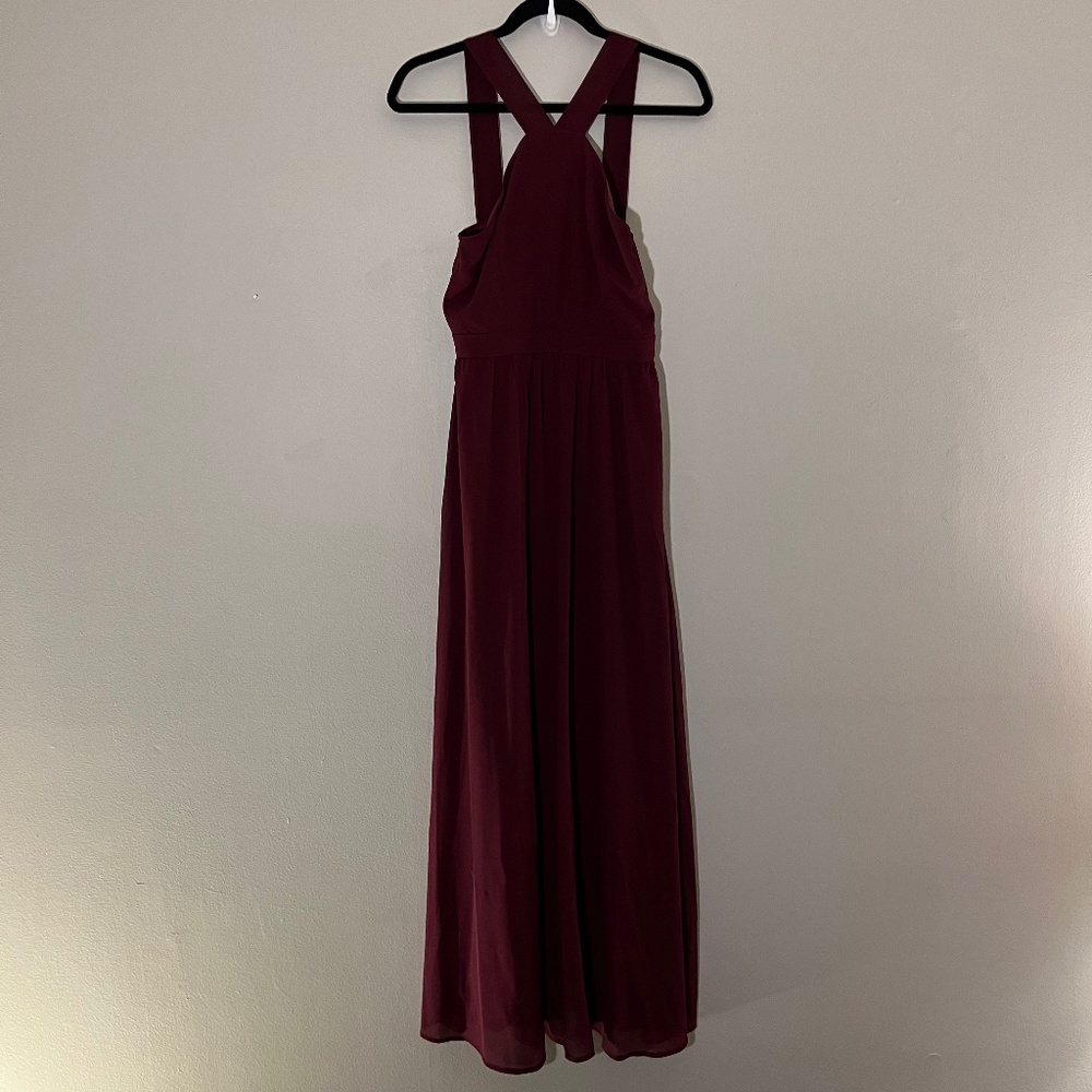 Air of Romance Burgundy Maxi Dress